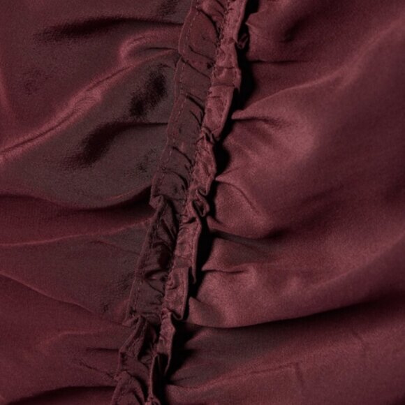 NWOT ULLA JOHNSON 2023 Collection Heleen Silk Midi Dress in Terracotta XS $790 - Picture 5 of 10